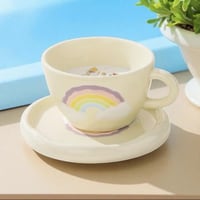 كوب كلاسيكي مع صحن