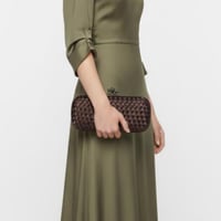 Lira Long Clutch – Chocolate Brown