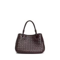 Woven Elegance Tote Bag – coffee