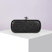 Lira Long Clutch – Shiny Black