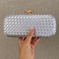 Lira Long Clutc silver