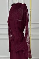 فستان سهرة أنيق بلونين عودي و اسود