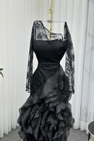 فستان سهره بأكمام طويلة