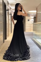 فستان سهره توب بفتحة أمامية