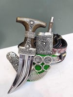 خنجر فضه راس قرن طبيعي