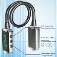 30H وقت اللعب سماعات بلوتوث LED عرض HiFi الصوت سما...