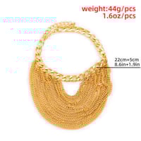 ثير أنيقة متعدد الطبقات شرابة طويلة سلسلة الخلخال...