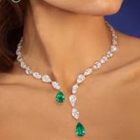 الماء طوق قلادة قلادة للنساء مجوهرات فاخرة قابل لل...