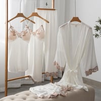 مام رداء النوم الإناث الساتان كامي بيجامات دعوى فض...