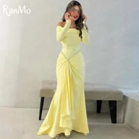 Ranmo 2025 Customized Yellow Full Sleeve Arabia Pa...