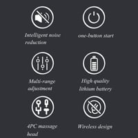 Black Fascial Guns Kh-320 Muscle Massagers Fitness...