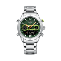 ساعة رياضية نافيفورس بعرض مزدوج ووظائف متعددة