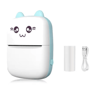 طابعة حرارية صغيرة محمولة لتسمية الطباعة ، طابعة ص...