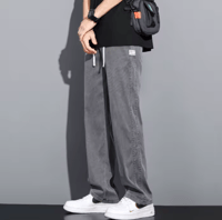 جينز فضفاض من قماش الليوسيل الناعم للرجال ، بنطلون...