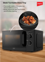 Impex 20 Liters Microwave Oven Compact Countertop...