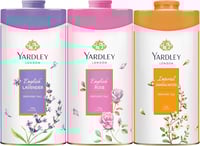 Yardley London Floral Talcum Powder, 125gm x 3 Fra...