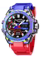 ساعات معصم رياضية مقاومة للماء ثنائية الوقت ساعات...