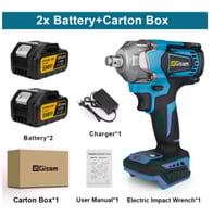 Gisam-مفك كهربائي بدون فرش ، مفك براغي لاسلكي ، أد...