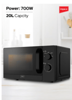 Impex 20 Liters Microwave Oven Compact Countertop...