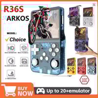وحدة تحكم ألعاب فيديو محمولة R36S ريترو نظام لينكس...