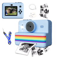 كاميرا رقمية للأطفال للتصوير الفوتوغرافي طابعة صغي...