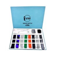ساعة ذكية Y99 مع 8 أساور 4 صناديق