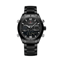 ساعة رياضية نافيفورس بعرض مزدوج ووظائف متعددة