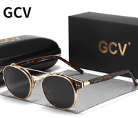 نظارة شمسية بعدسات قابلة للإزالة بطبقة مزدوجة من G...