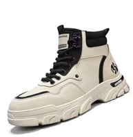 أحذية بيضاء قصيرة للرجال ، أحذية بريطانية للدراجات...