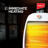 Impex Electric Heater,800W Portable Quartz Tube He...