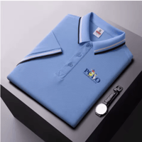 تي شيرت رجالي قابل للتنفس، قميص بولو للأعمال والتر...