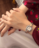 ساعه استيل باللون المكس ميناء ابيض