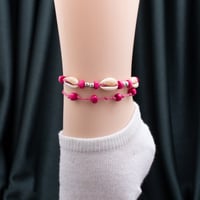 خلخال نسائي باللون السماوي