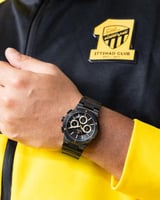 ساعة ستيل باللون الاسود