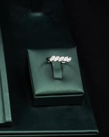 يتميز الطقم بلمعانه الراقي وتفاصيله الأنيقة