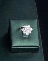 طقم نسائي فاخر باللون الفضي