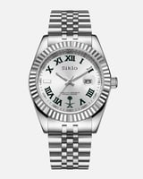 الساعة العملية التي تناسب كل الأوقات باللون الفضي