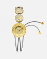 ساعة الجنيهات باللون المكس ميناء ذهبي