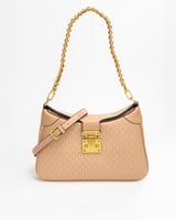 شنطة باللون الوردي فاتح حجم وسط