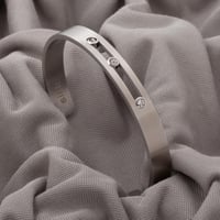 اسوارة رجالية نحيفه باللون الفضي