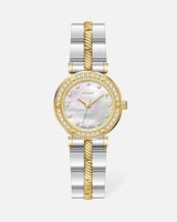 ساعة عصرية فن هندسي راقي باللون المكس ميناء صدفي أ...