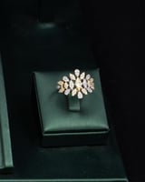 الطقم الفاخر والفصوص الزركون دقة الماس باللون الفض...