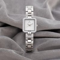 ساعه استيل ملفته فضي