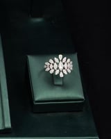 الطقم الفاخر والفصوص الزركون دقة الماس باللون الفض...