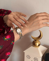 ساعه استيل باللون المكس ميناء ابيض