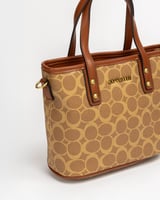 شنطة بني فاتح حجم صغير