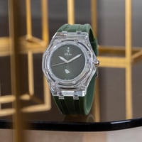 ساعة ربل باللون الاخضر