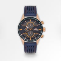 ساعة رجالية باللون الأزرق