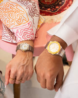 ساعة رجالية ونسائية أرتدي هذا الطقم أنت و من تحب ب...