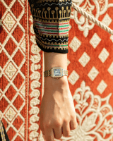 ساعه استيل براقة مكس الذهبي